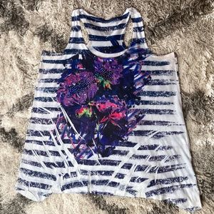 Multi-Colored Stripped Tank